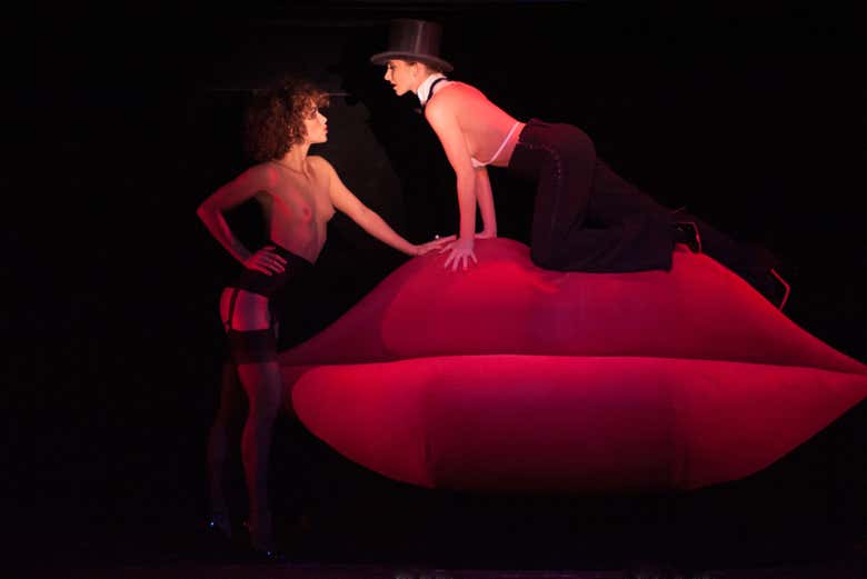 Une des scènes du spectacle Crazy Horse