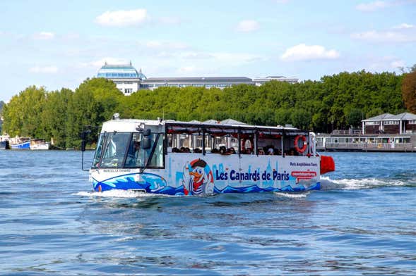 Visite de Paris en bus amphibie